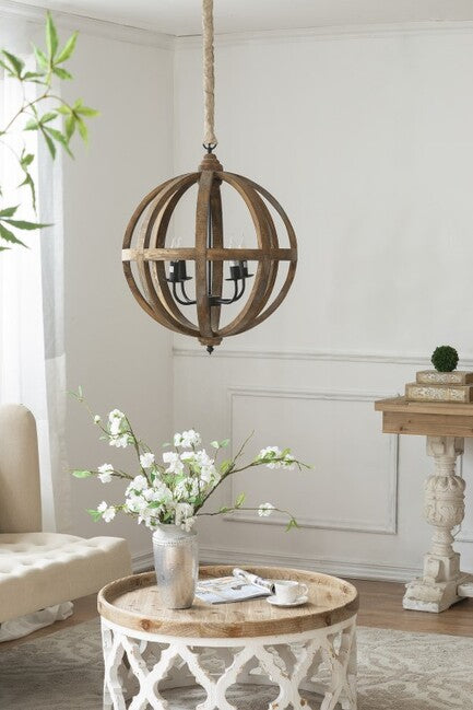Lattice Round Shabby Chic Coffee Table <free shipping>