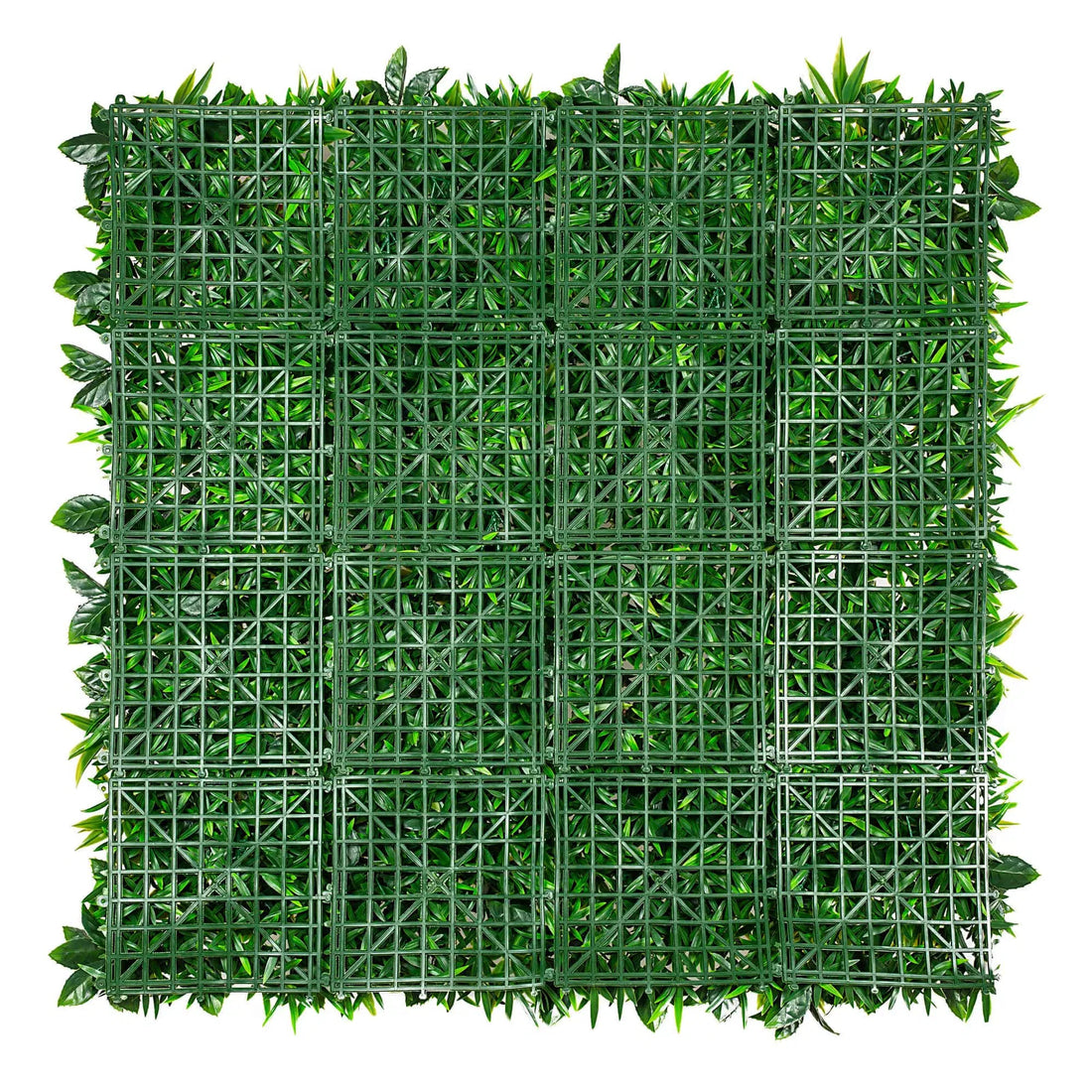 Luxury Snowy White Vertical Garden / Green Wall UV Resistant 100cm x 100cm