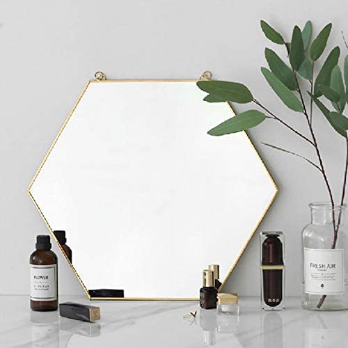 Hanging Wall Mirror Decor (Gold Color)