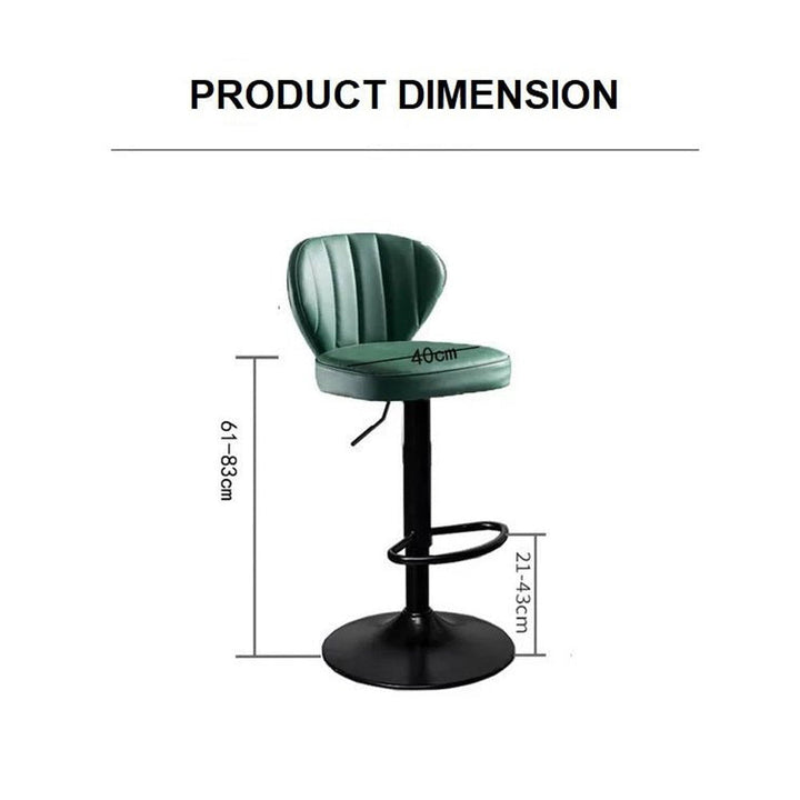 Bar Stools Kitchen Bar Stool Leather Barstools Swivel Gas Lift Counter Chairs x2