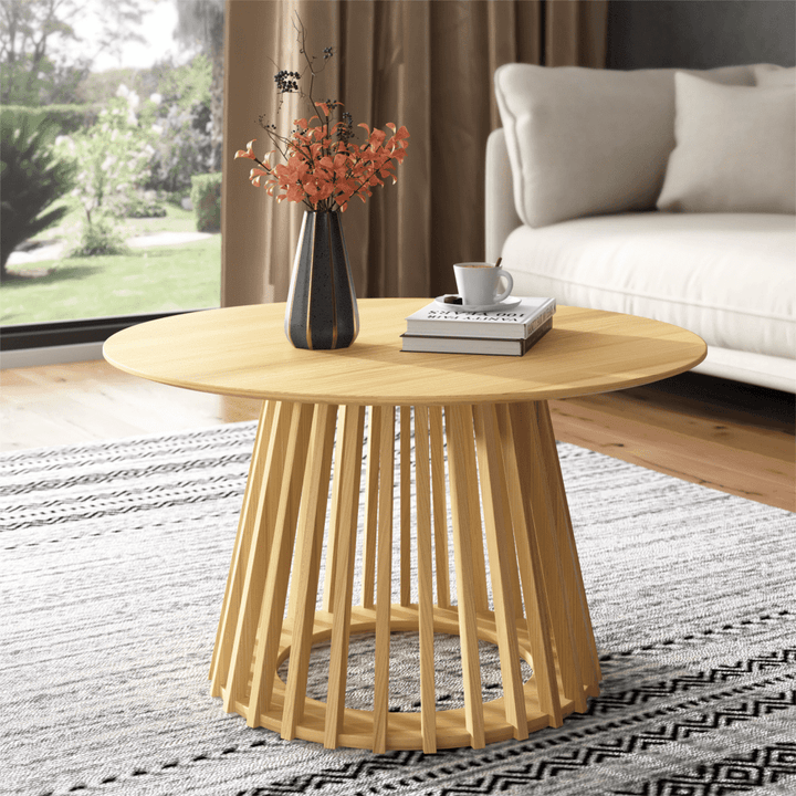 Coastal Charm - Palmer Coastal Haven Natural Coffee Table