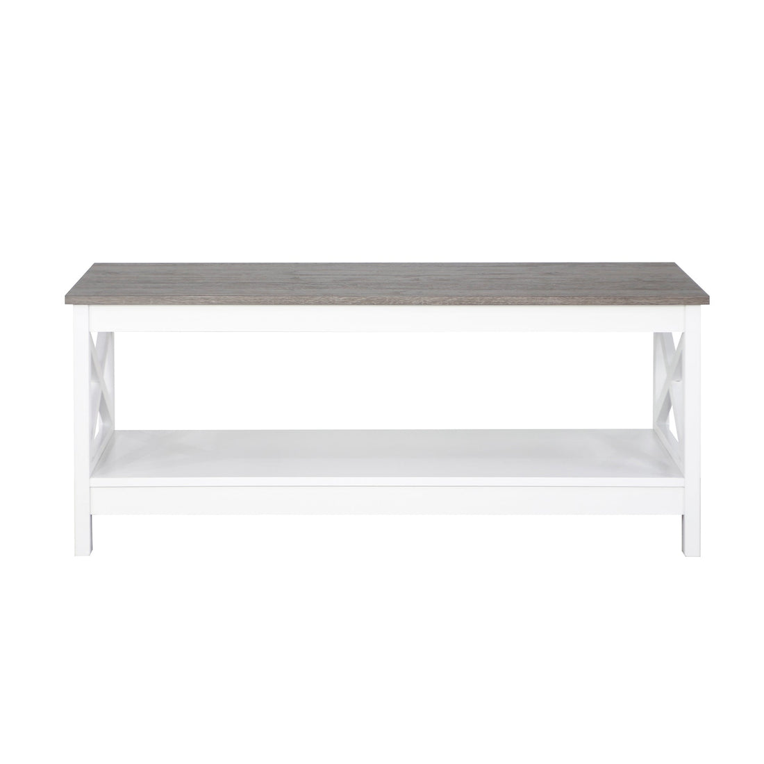 Coastal Charm - Coastal Coffee Table in White and Grey